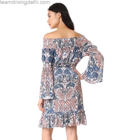 Ella Moon Dresses & Skirts - Boho Off The Shoulder Paisley Print Dress